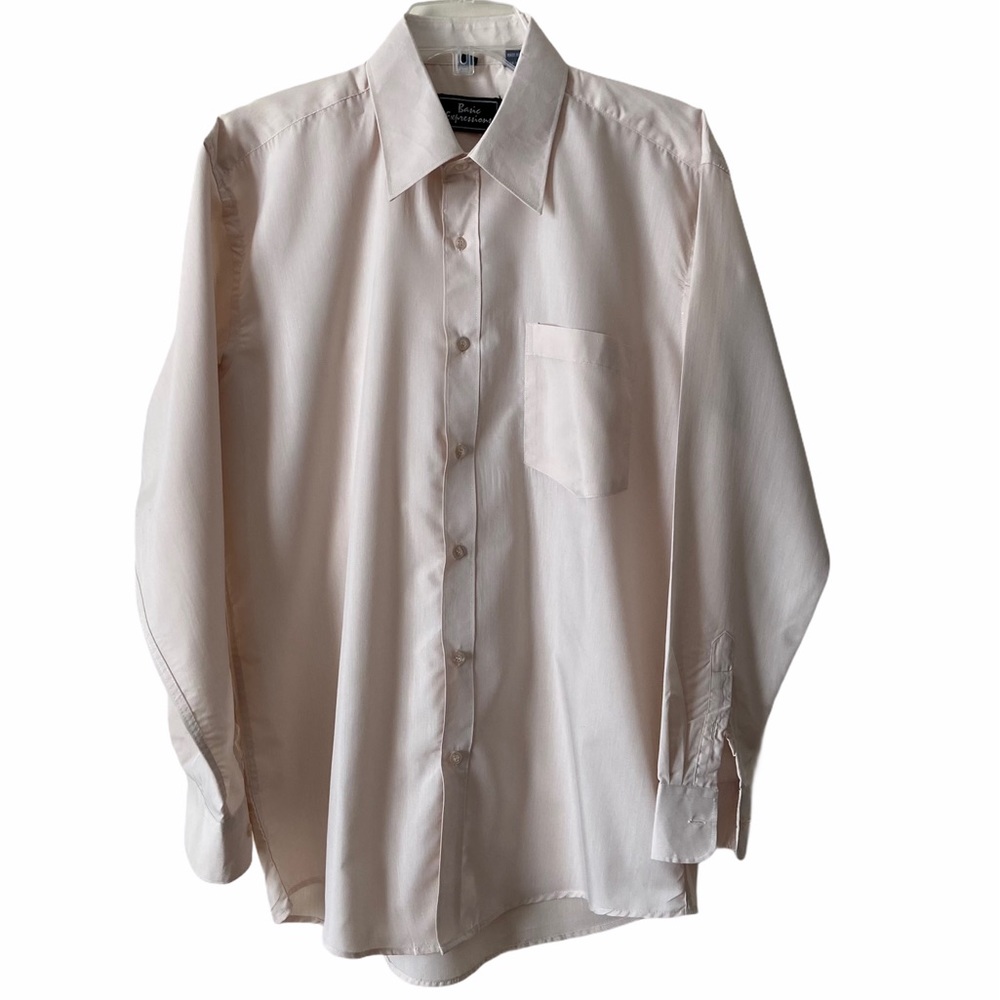 Basic Expressions Men’s Dress Shirt, 15 - 15 1/2